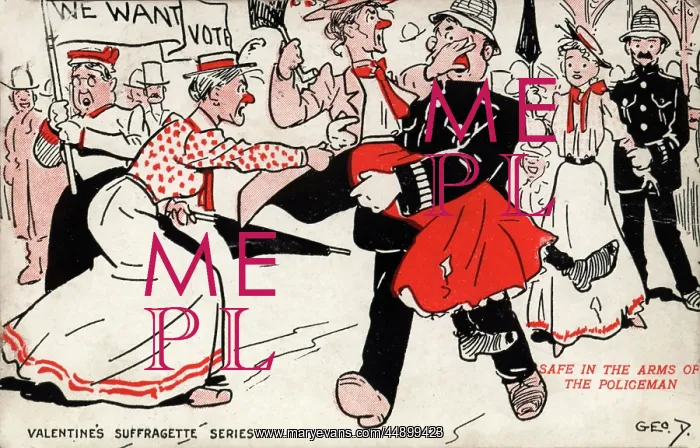 : Suffragette, Safe in the Arms of a Policeman : Suffragette, Safe in the Arms of a Policeman
