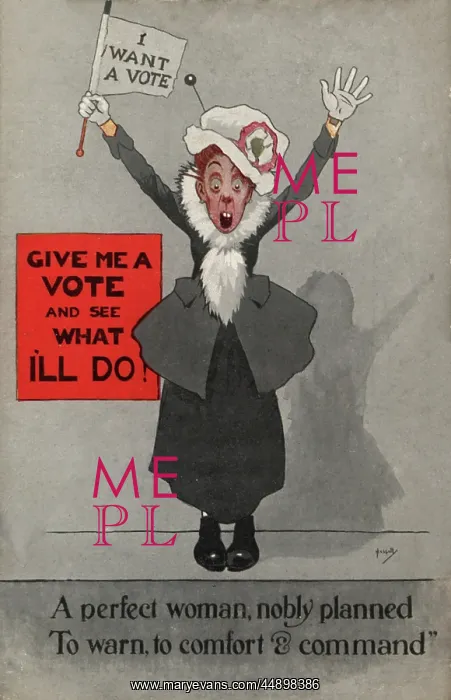 : Suffragette Shouts Give me a Vote : Suffragette Shouts Give me a Vote