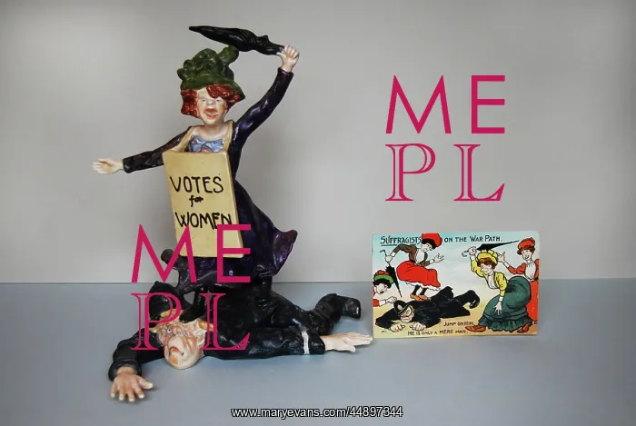 : Suffragette Trampling on Policeman Ceramic : Suffragette Trampling on Policeman Ceramic