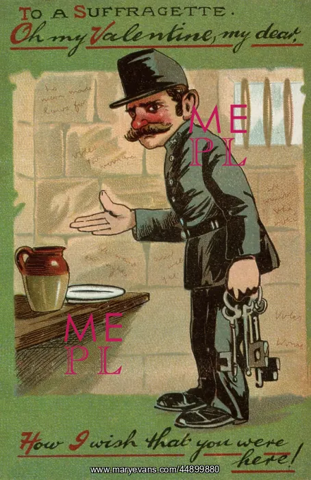 : Suffragette Valentine Prison Warder : Suffragette Valentine Prison Warder