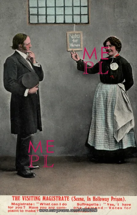 : Suffragette and Visiting Magistrate : Suffragette and Visiting Magistrate