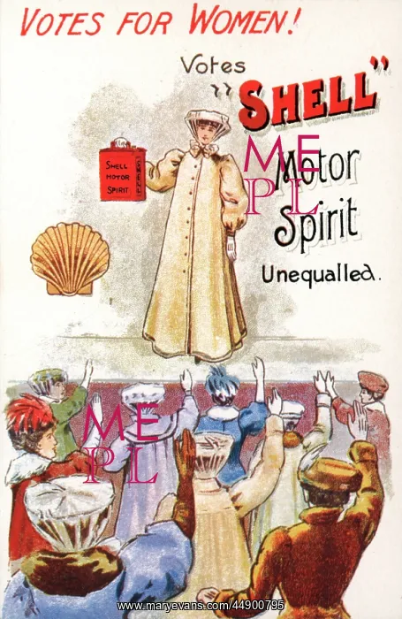 : Suffragette Votes for Shell Motor Spirit : Suffragette Votes for Shell Motor Spirit