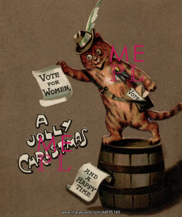 : Suffragette Votes for Women Christmas Card : Suffragette Votes for Women Christmas Card