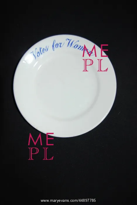 : Suffragette Votes for Women Plate : Suffragette Votes for Women Plate