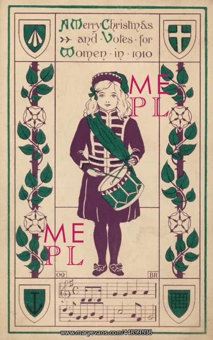 : Suffragette W.S.P.U Christmas Card : Suffragette W.S.P.U Christmas Card