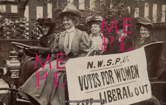 : Suffragettes in Car Keep Liberal Out : Suffragettes in Car Keep Liberal Out
