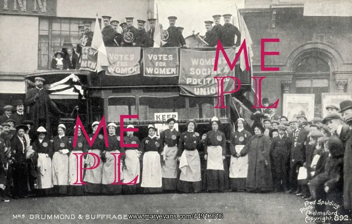 : Suffragettes Demonstrating Chelmsford 1908 : Suffragettes Demonstrating Chelmsford 1908