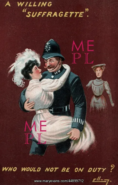 : Suffragettes and a Policeman : Suffragettes and a Policeman