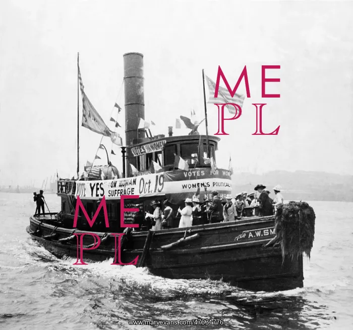 : Suffragists On Boat : Suffragists On Boat