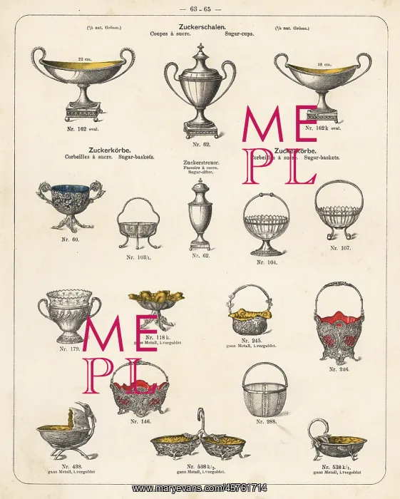 : Sugar bowls, cups and baskets : Sugar bowls, cups and baskets