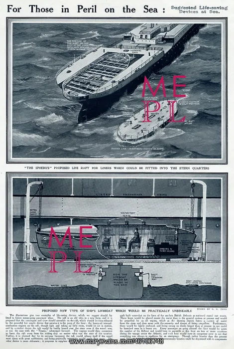: Suggested life-saving devices at sea by G. H. Davis : Suggested life-saving devices at sea by G. H. Davis