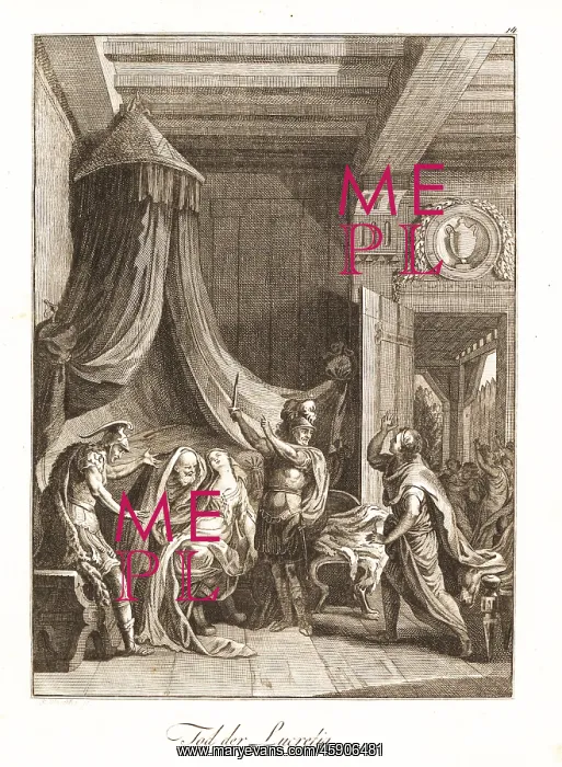 : Suicide of Lucretia after her rape by Sextus Tarquinius : Suicide of Lucretia after her rape by Sextus Tarquinius