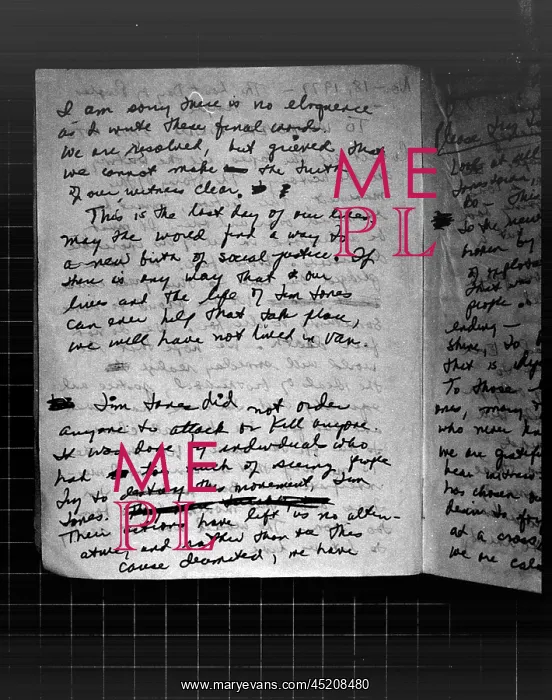: Suicide note, Written and signed by Annie ? : Suicide note, Written and signed by Annie ?