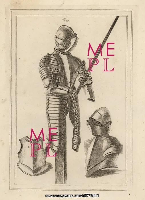 : Suit of tilting armour, helmet and cuirass : Suit of tilting armour, helmet and cuirass