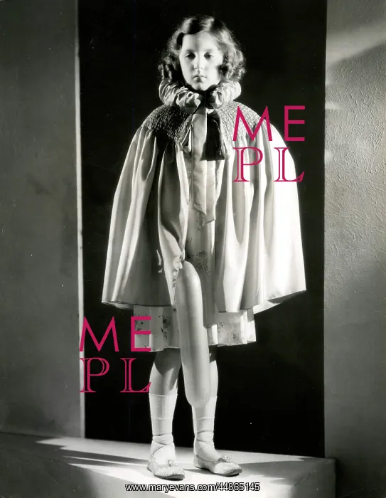 : SULLEN GIRL IN CAPE : SULLEN GIRL IN CAPE