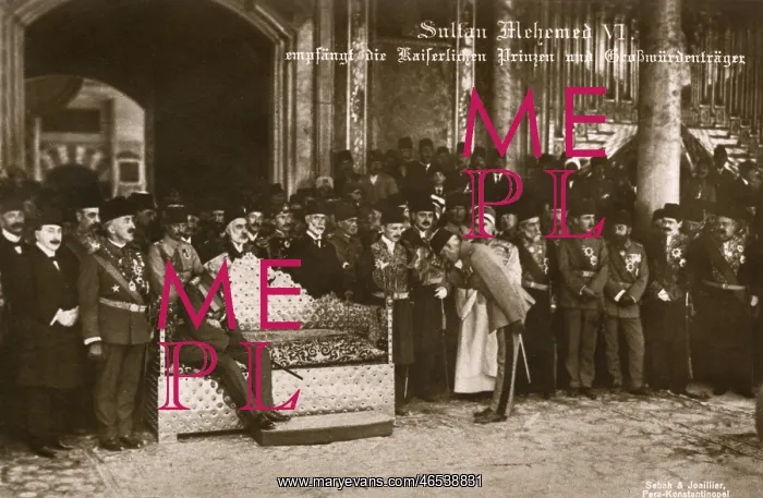 : Sultan Mehmed VI exchanges greetings with the German Princes : Sultan Mehmed VI exchanges greetings with the German Princes