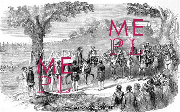 : The Sultan of Turkey visiting Scutari Camp, Crimean War, 185 : The Sultan of Turkey visiting Scutari Camp, Crimean War, 185