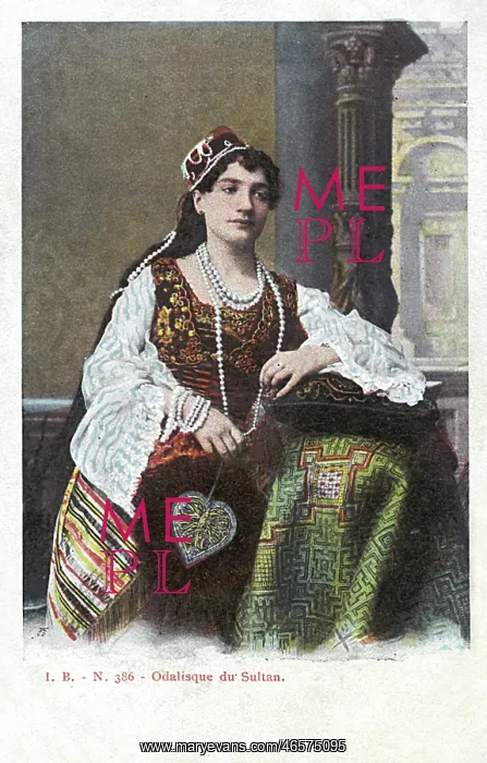 : One of the Sultan's Concubines from the Harem - Turkey : One of the Sultan's Concubines from the Harem - Turkey