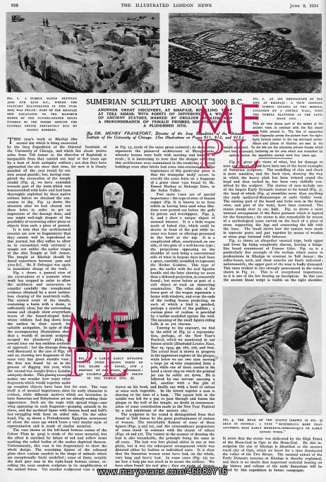 : Sumerian Sculpture About 3000 B.C : Sumerian Sculpture About 3000 B.C