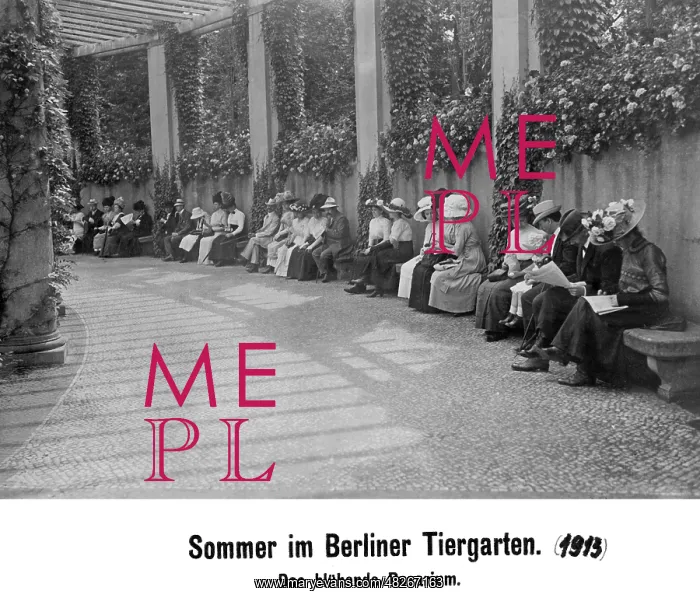 : Summer in Berlin Tiergarten, 1913 : Summer in Berlin Tiergarten, 1913