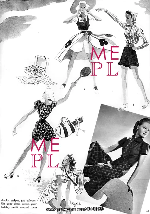 : Summer outfit by Elsa Schiaparelli : Summer outfit by Elsa Schiaparelli