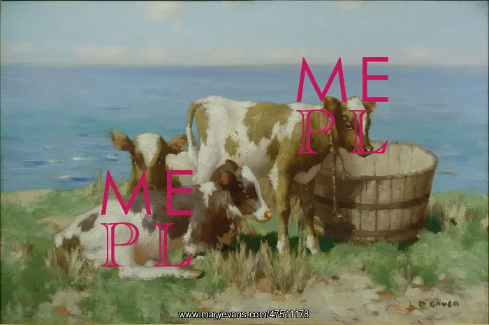 : A Summer Sea ' calves by the sea : A Summer Sea ' calves by the sea
