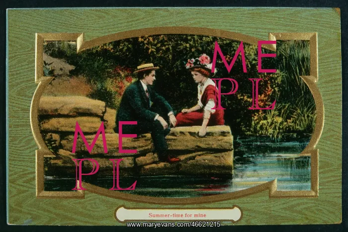 : Summer time for mine -- loving couple : Summer time for mine -- loving couple