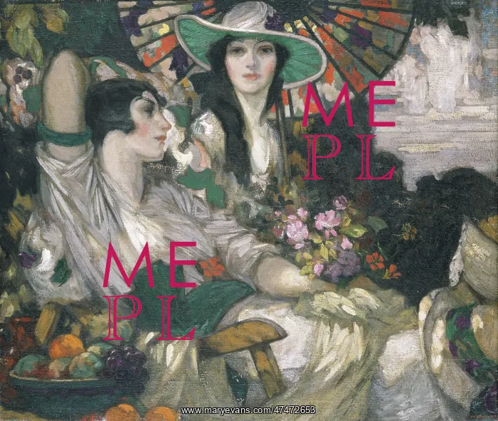 : Summer ' two women with paraso : Summer ' two women with paraso