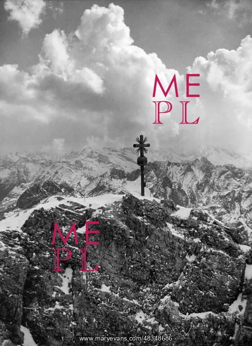 : Summit cross on the Zugspitze, 1935 : Summit cross on the Zugspitze, 1935