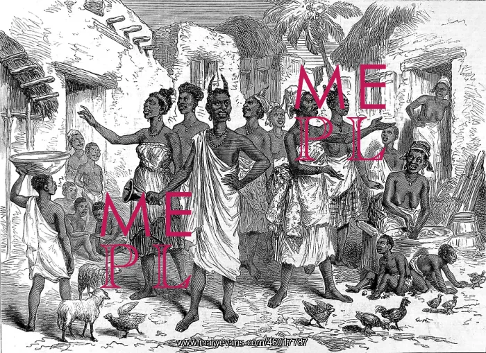 : Summoning bearers to Cape Coast Castle, 1874 : Summoning bearers to Cape Coast Castle, 1874