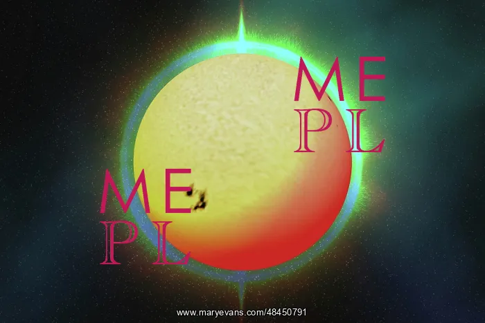 : The sun with a colorful aura surrounding it : The sun with a colorful aura surrounding it