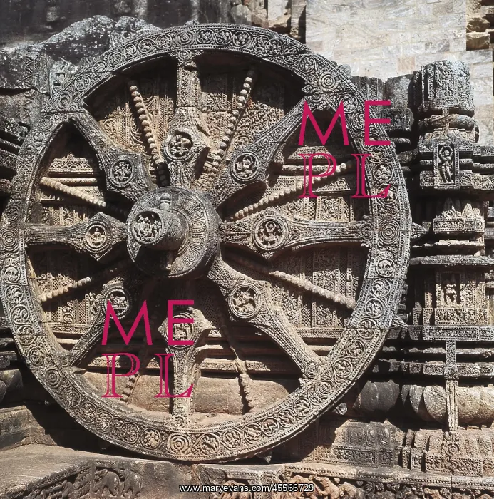  : Sun Temple. INDIA. Konarak. Sun Temple. Wheel