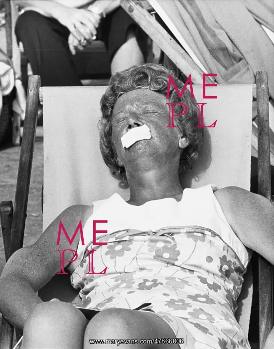 : Sunbathing in Blackpool 1970 : Sunbathing in Blackpool 1970