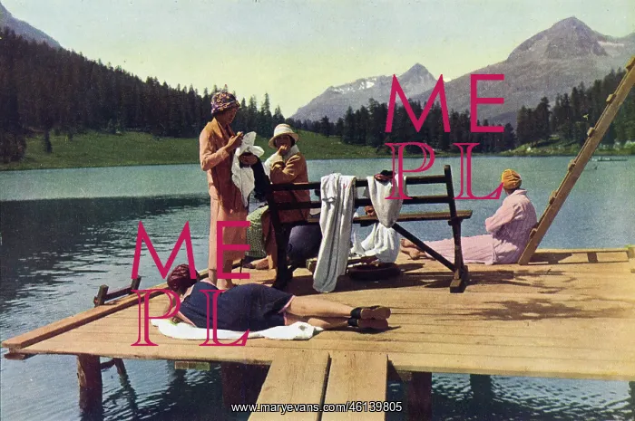 : Sunbathing in the Swiss Alps : Sunbathing in the Swiss Alps