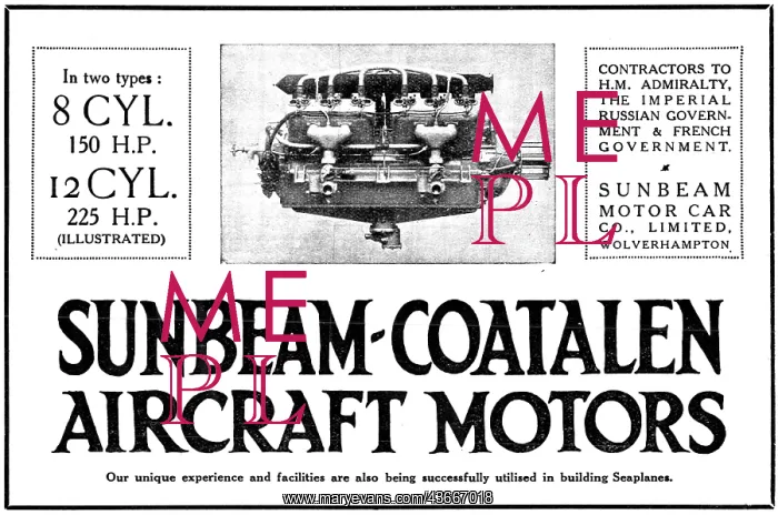 : Sunbeam-Coatalen Aero Engines 1916 : Sunbeam-Coatalen Aero Engines 1916