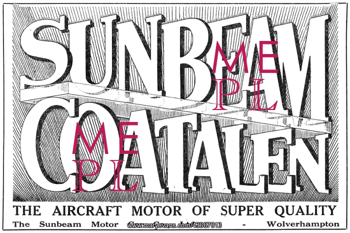 : Sunbeam-Coatalen Aircraft Engines : Sunbeam-Coatalen Aircraft Engines