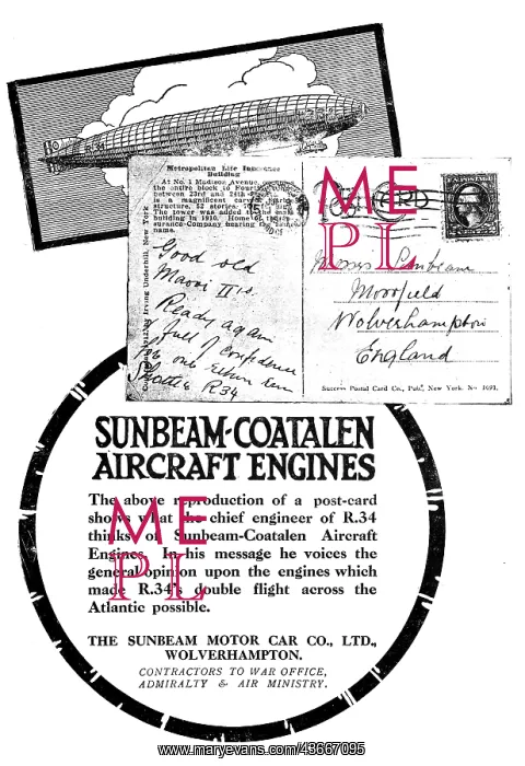 : Sunbeam-Coatalen Aircraft Engines - Airship : Sunbeam-Coatalen Aircraft Engines - Airship