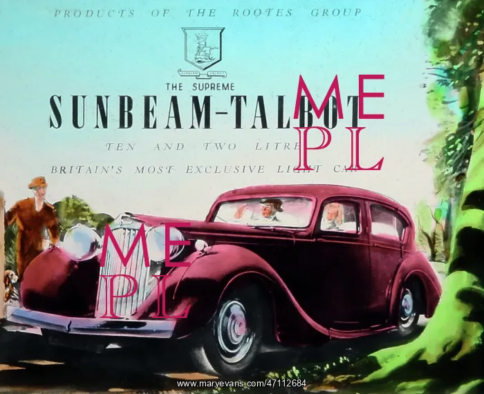  : Sunbeam Talbot cinema advertisement, probably 1940s