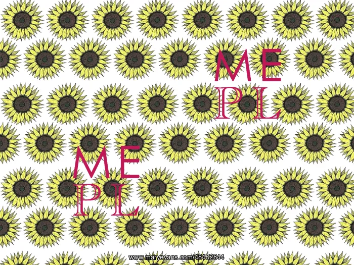  : Sunflowers repeating pattern