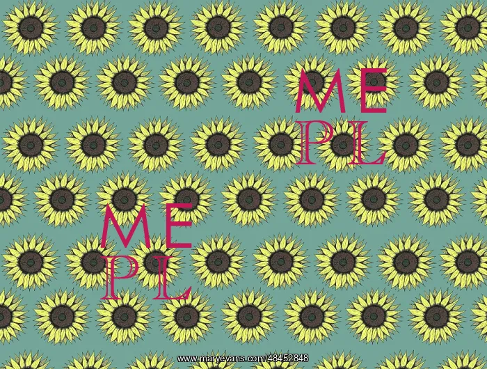  : Sunflowers repeating pattern