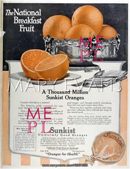: SUNKIST ORANGE ADVERT : SUNKIST ORANGE ADVERT