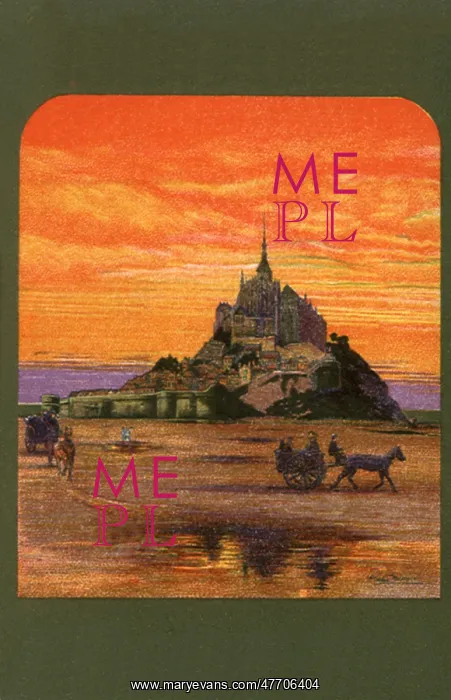  : Sunset and Cathedral, Mont Saint Michel