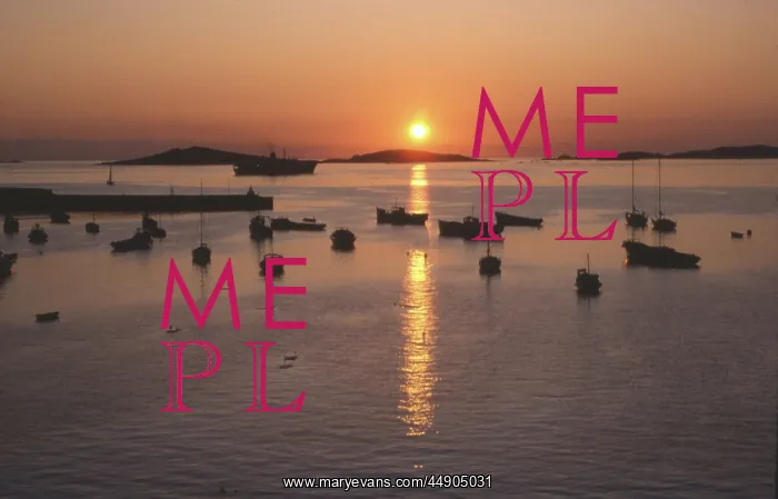 : Sunset in the harbour, St Mary's, Isles of Scilly : Sunset in the harbour, St Mary's, Isles of Scilly