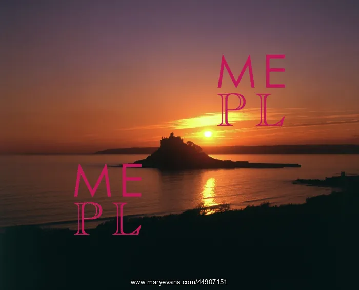 : Sunset at St Michael's Mount, Cornwall : Sunset at St Michael's Mount, Cornwall