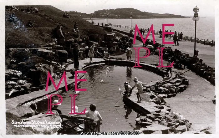 : Sunshine Slopes Lagoon, Morecambe, Lancashire : Sunshine Slopes Lagoon, Morecambe, Lancashire