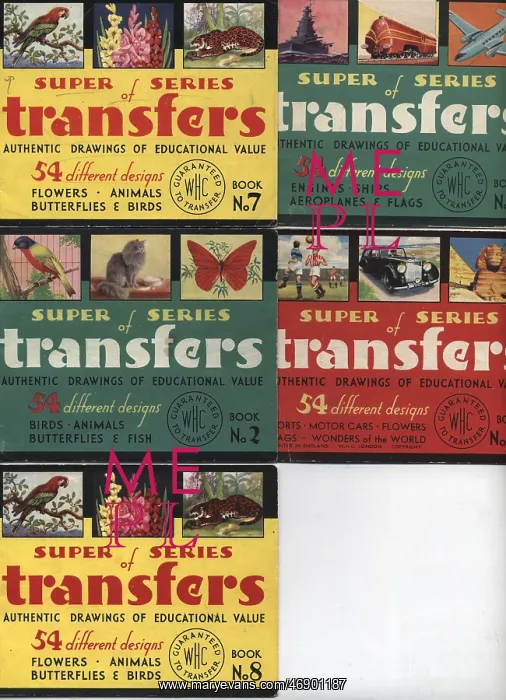 : Super Series books of transfers : Super Series books of transfers