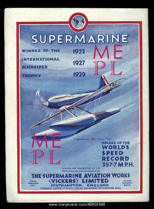 : Supermarine aeroplane, Rolls-Royce S.6 : Supermarine aeroplane, Rolls-Royce S.6
