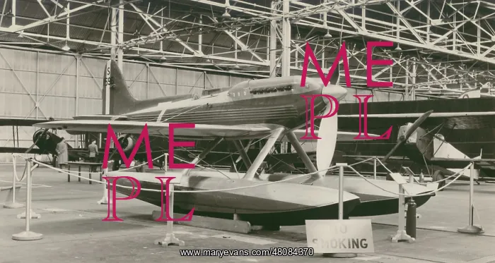 : Supermarine S6B, labelled as S1596 : Supermarine S6B, labelled as S1596