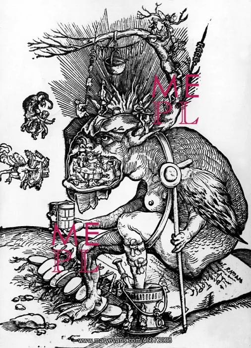 : superstition, devil, woodcut by Hans Weiditz : superstition, devil, woodcut by Hans Weiditz