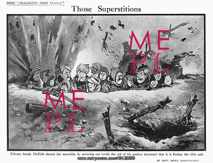 : Those Superstitions by Bairnsfather : Those Superstitions by Bairnsfather
